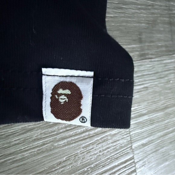 Bape A Bathing Ape Burberry Plaid Ape Head Black T Shirt Camo NWT Tee Men Size M - Picture 5 of 8